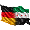 Deutschland Syrien Flagge