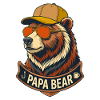 Papa Bear Bear Fisherman Coffee Cool