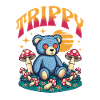 Trippy Teddy Mushroom Forest