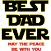 Best Dad Ever Neon Outline
