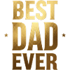 Best Dad Ever Gold Foil