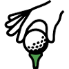 Golfball Abschlag Tee Golfsport Golfclub Golfer