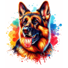 German Shepherd Motif
