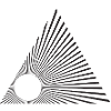 Sunburst-Linien-Dreieck