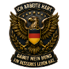 Ich arbeite hart. 