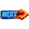 Next Neon Arrow Design
