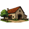 Rural Farmhouse Illustration