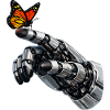 Mechanical Hand Meets Butterfly