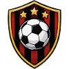 Schwarzrot Shield Fußballstern