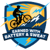 Earned With Battery & Sweat MTB Badge