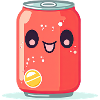 Kawaii Limonaden-Dose Mit Gesicht