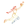 Female Baseball Player Sketch