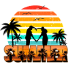 Romantic summer sunset