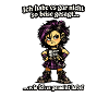 Punk-Mädchen Heavy-Metal Ironie