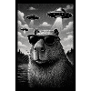 Capybara with sunglasses and UFOs