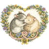 Floral Heart Mäusekuss
