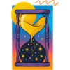 Cosmic Hourglass Neon