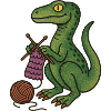Dino Knitting Cozy