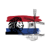 Dutch skyline with lion and windmill