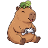 Capybara and Turtle Gaming Cute  