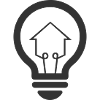 Electrician House Light Bulb Icon