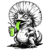 Lizard Soda Artwork Geschenkidee
