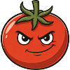 Funny Comic Tomato Vegetable Cartoon Fruity