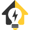 Electric Home Light Bulb Logo