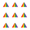 Regenbogenpyramidenmuster