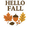 Hallo Herbst: Blattwerk Eichel Design