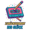 Kassette Neon Retro Druck