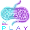 Neon Retro Controller Nostalgia