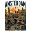 Amsterdam Canal Sunset