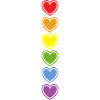 LGBT Love Rainbow Hearts