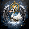 Cosmic Steampunk Winged Duck