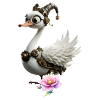 Floral Steampunk Duck