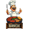 Cook at the round grill