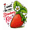 Baiser à la fraise