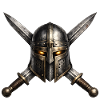 Medieval Knight Helmet Emblem