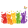 Purride Rainbow Cats Parade