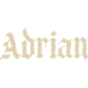Adrian Gothic Schriftzug