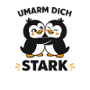 Umarm dich stark – Pinguin-Motiv