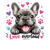 Love Overload French Bulldog Hearts