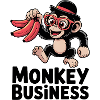 Monkey with bananas and hat