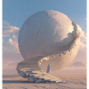 Spiral staircase to the moon sphere