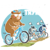 E-Bike Bearly Trying Funny Grizzly