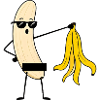 Nackte Banane - Striptease Banana with Sunglasses