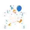 Funny Birthday Goose