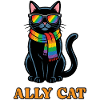 Pride Month LGBTQ - Ally Cat