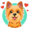 Yorkshire-Terrier (Comic-Porträt)